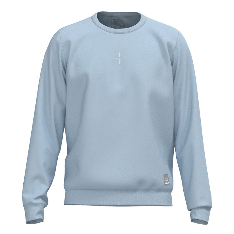 BUZO CUELLO REDONDO AZUL CIELO